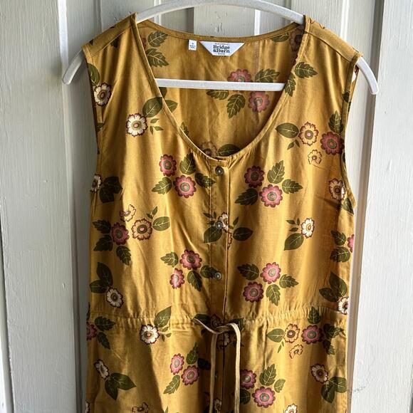 Bridge & Burn Sleeveless Midi Dress Folk Flower Print - Picture 3 of 8